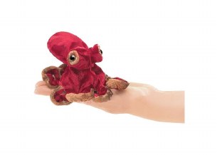 MINI RED OCTOPUS PUPPET
