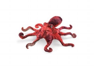 RED OCTOPUS PUPPET