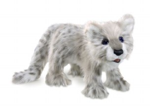 SNOW LEOPARD CUB HAND PUPPET