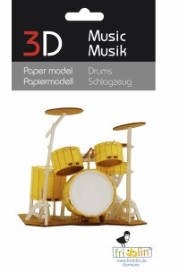 PAPER MODEL: Drums