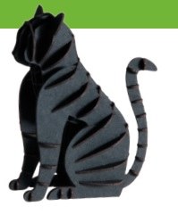 PAPER MODEL: BLACK CAT