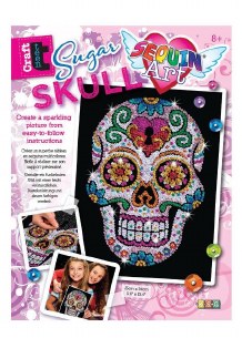 SEQUIN ART CRAFT SUGAR SKULL