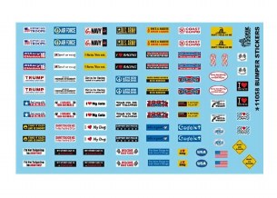 1/25 BUMPER STICKER DECALS