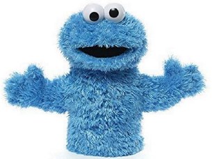 11"COOKIE MONSTER  HAND PUPPET