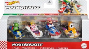 HW MARIO KART DIE-CAST 4 PACK