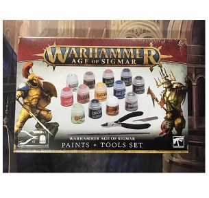 WARHAMMER PAINTS AND TOOLS SET