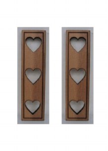 HEART CUTOUT SHUTTERS 2PC.