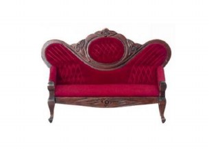 RED VICTORIAN SOFA