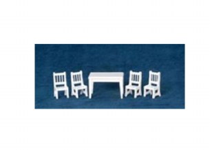 1/2" 5 PC. TABLE AND CHAIRS