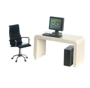 DESK, CHAIR AND COMPUTER SET