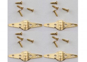 BRASS TRIANGLE HINGES 4 PK