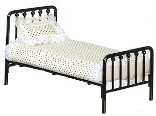 BLACK IRON SINGLE BED