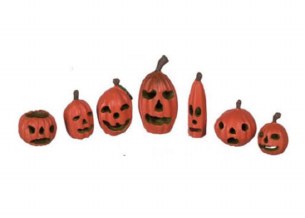 7 PC. PUMPKIN SET