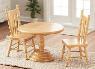 OAK KITCHEN TABLE/CHAIR SET