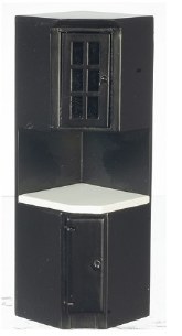 CORNER CABINET BLACK