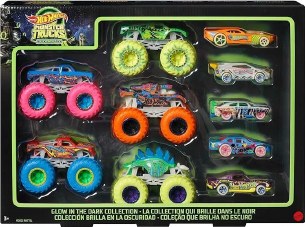 HW MONSTER TRUCKS GLOW IN DARK
