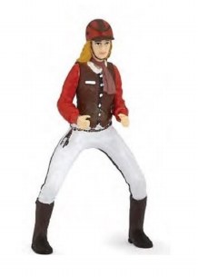 TRENDY RIDING GIRL IN RED
