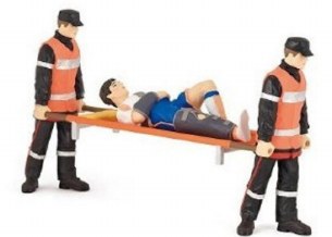 PARAMEDICS & INJURED MAN
