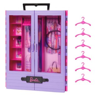 Barbie Closet With 6 Hangars,