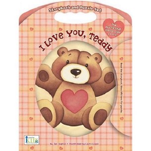 I LOVE YOU TEDDY BOOK/PUZZLE
