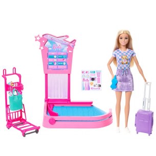 BARBIE BAGGAGE CLAIM SET