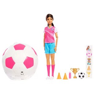 BARBIE ROLL AND REVEAL SOCCER