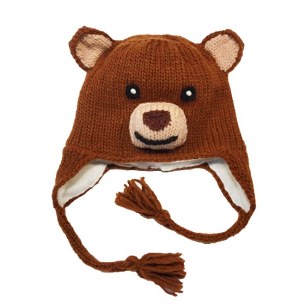 TEDDY BEAR TODDLER KNIT HAT