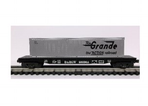 D&RGW FLATCAR W/ CONTAINER