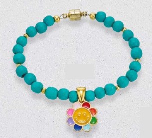 FLOWER SMILEY FACE BRACELET