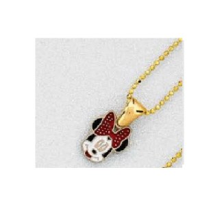 MINNIE MOUSE FACE NECKLACE