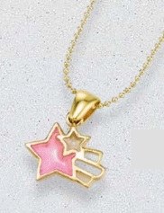 PINK SHOOTING STAR NECKLACE