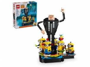 Brick-Built Gru and Minions