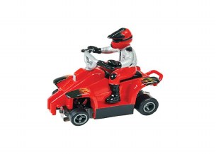 HO SLOT CARS ATV W/RIDER RED