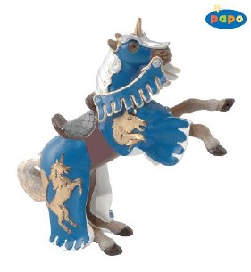 REARED UP HORSE W/UNICORN
