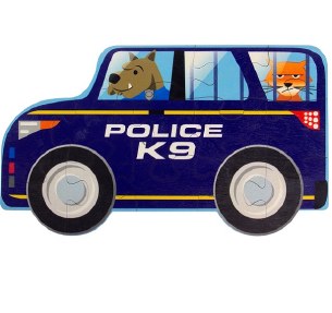 POLICE CAR PUZZLE 10 to15 pc.