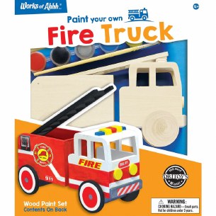 Firetruck Wood Craft/Paint Kit