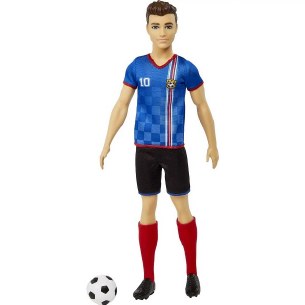BARBIE SOCCER PLAYER BLUE