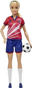 BARBIE SOCCER PLAYER RED