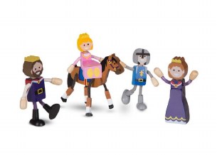 WOODEN FLEXIBLE FIGURES ROYAL