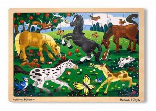 48 PC FROLICKING HORSES PUZZLE