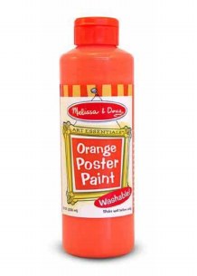 ORANGE POSTER PAINT  (8OZ.)