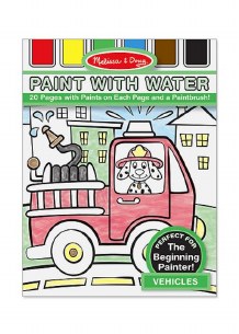 PAINT WITH WATER VEHICLES BOOK