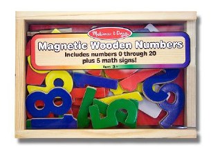 MAGNETIC WOODEN NUMBERS