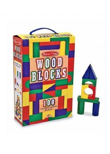 100 WOOD COLOR BLOCKS SET