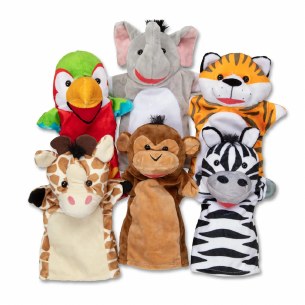 Safari Buddies Hand Puppets 6p