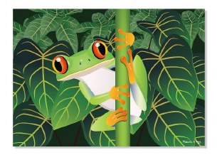 60 PC RED EYED TREE FROG PUZZL