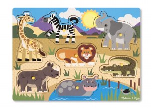 7 PC SAFARI  PEG PUZZLE