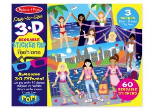 3-D FASHIONS STICKER PAD-DISC.