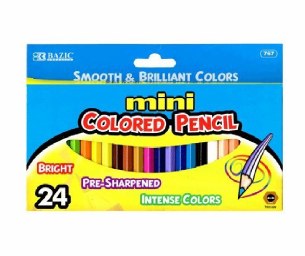 24 PACK MINI COLOR PENCILS
