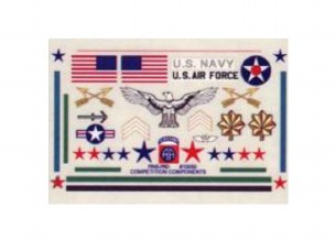 US MILITARY DECAL SET